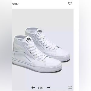 SK8-high tapered canvas shoe